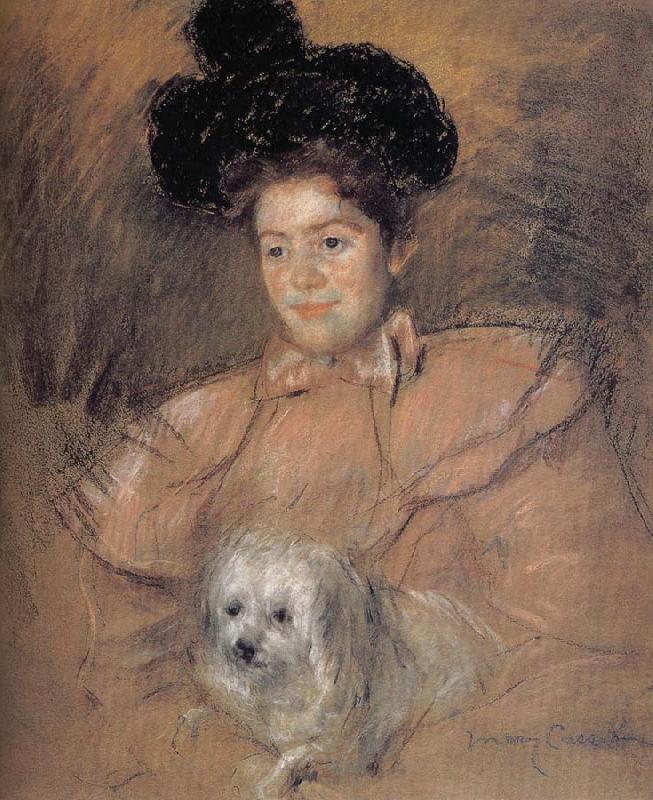 Mary Cassatt The girl holding the dog Germany oil painting art